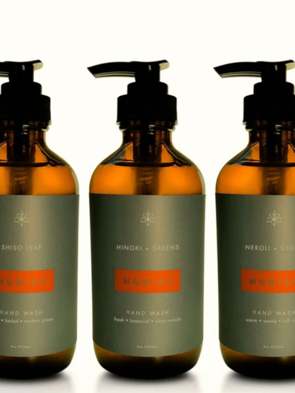 NWT Nudist Botanical Hand Wash Set 3 x 2 oz